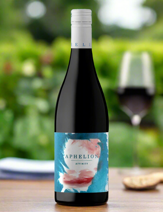 Bottle of Aphelion Affinity Grenache Mataro Shiraz wine
