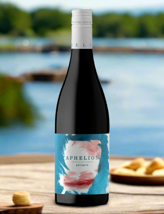 Bottle of Aphelion Affinity Grenache Mataro Shiraz wine