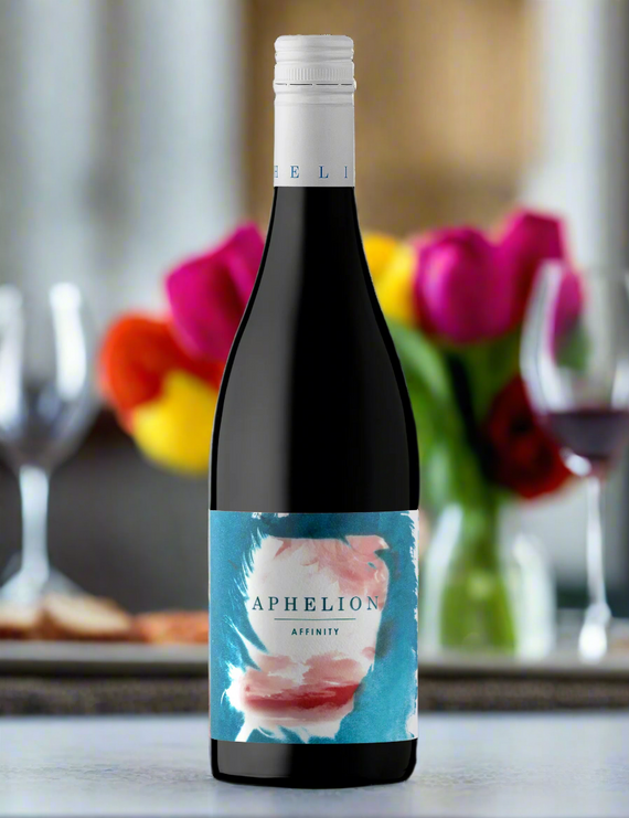 Bottle of Aphelion Affinity Grenache Mataro Shiraz wine
